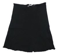 Čierno-biela rebrovaná elastická sukňa Primark