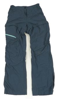 Šedomodré outdoor nohavice Decathlon