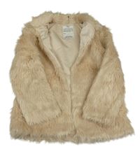 Smetanový kožešinový podšitý kabát M&S