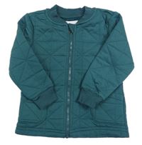 Smaragdová prešívaná prepínaci mikina Primark