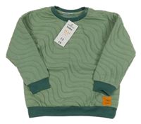 Nové - Zelená vzorovaná mikina Pep&Co