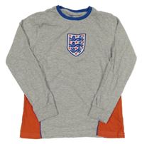 Šedo-červené fotbalové pyžamové triko - England Next