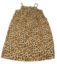 Béžovo-hnedé leopardí šaty George