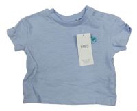 Nové - Svetlomodré tričko so zeměkoulí M&S