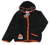 Nové - Černá huňatá podšitá bunda se Spidermanem a kapucí MARVEL