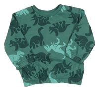Zelená mikina s dinosaurami Primark