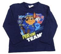 Tmavomodré tričko s Paw Patrol Nickelodeon