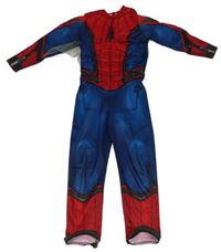 Kostým - Tmavomodro-červený overal - Spiderman Marvel