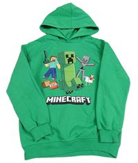 Zelená mikina Minecraft s kapucňou H&M