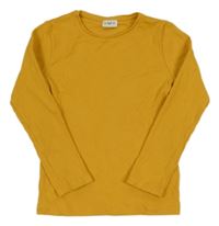 Okrové žebrované triko F&F