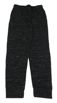 Černo-šedé melírované tepláky Primark 