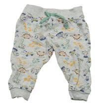 Šedé tepláky s dinosaury Ergee 