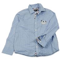 Světlemodrá košile se vzorem a příšerkou Charles Vögele