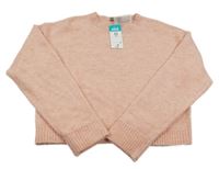 Nové - Svělerůžový crop svetr Matalan 