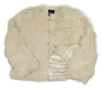 Smetanový kožešinový kabátek River Island