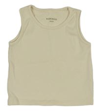 Smotanové rebrované tielko Reserved