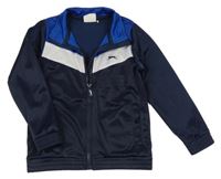 Tmavomodrá prepínaci športová mikina s logom Slazenger