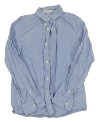 Modro-bílá pruhovaná košile se vzorem H&M