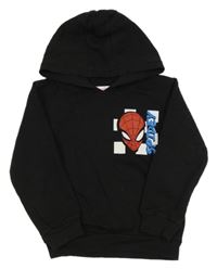 Čierna mikina so Spider-manem a kapucňou Marvel