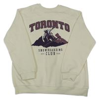 Smotanová mikina so snowboardistou Primark