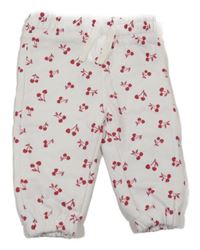 Biele tepláky s třešničkami Primark