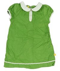 Zelené menšestrové šaty s golierikom zn. Mothercare