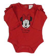 Červené body s Minnie a volánikmi Disney