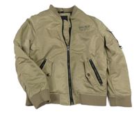 Pískový šusťákový zateplený bomber s nápisy RIVER ISLAND