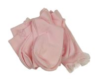 Nové - 5x - Růžové ponožky s organzovým volánkem 