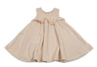 Svetloružové zamatové šaty s volánikom M&S