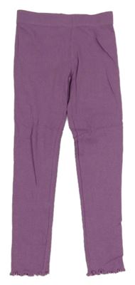 Fialové rebrované legíny PRIMARK