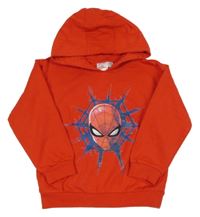 Červená mikina se Spider-manem a kapucí MARVEL