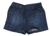 Tmavomodré rifľové kraťasy s flitrami IKKS