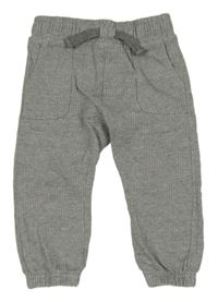 Sivé melírované tepláky St. Bernard