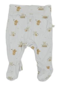 Bílé polodupky s medvídky St. Bernard