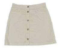 Biela rifľová prepínaci sukňa H&M