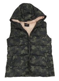 Army šusťáková zateplená vesta s kapucí Girls United