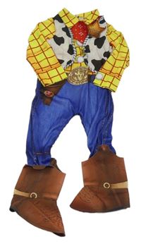 Kostým - Žluto-modro-hnědý overal - Toy Story - Woody George