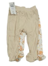 Nové - 2x polodupky - béžové + smetanové so zvířaty So Cute