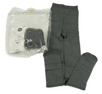 Nové - 2x sivé pančuchy George