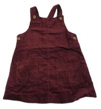 Vínové menšestrové na traké šaty Nutmeg