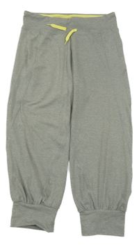 Sivé melírované športové crop tepláky H&M