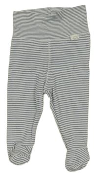 Bílo-modré pruhované polodupky H&M