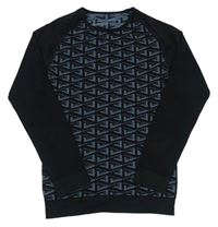 Čierno-modré vzorované spodné funkčné tričko Crivit