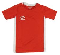 Červené športové funkčné tričko s logom Sondico