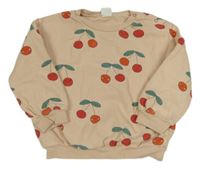 Pudrová mikina s třešněmi Next