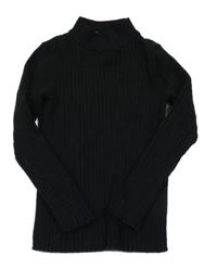 Čierny ľahký rebrovaný sveter George