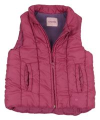 Tmavoružová šušťáková zateplená vesta Cherokee