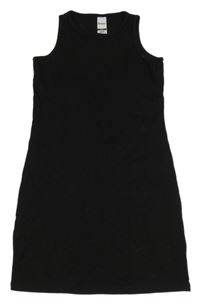 Čierne rebrované šaty C&A