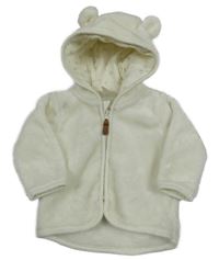 Smotanová prepínaci plyšová mikina s kapucňou H&M